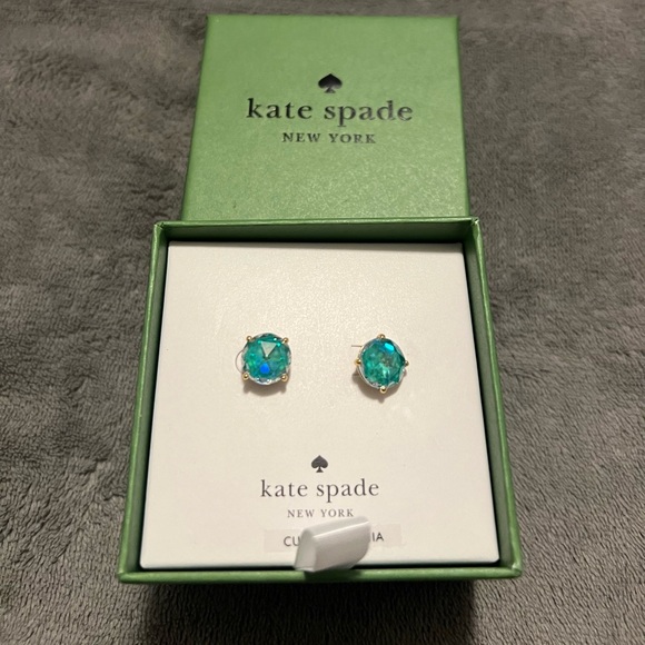 Kate Spade Turquoise Stud Earrings - Picture 1 of 6